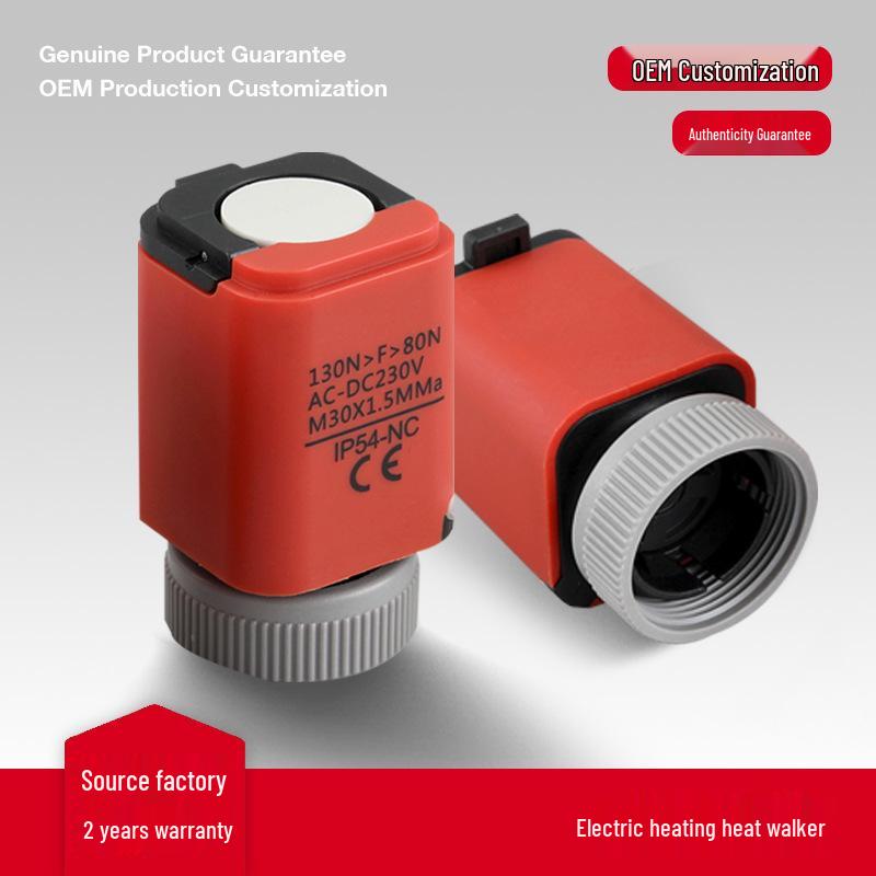 230V Manual-Automatic Integrated Actuator for Water Floor Heating, Normally Open/Closed, DC24V Electric Heating