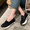 Fashion 2025 Breathable Hollow Out Sports Shoes Women Plus Size Platform Sneakers Woman Concise Slip On Walking Casual Shoes Ladies