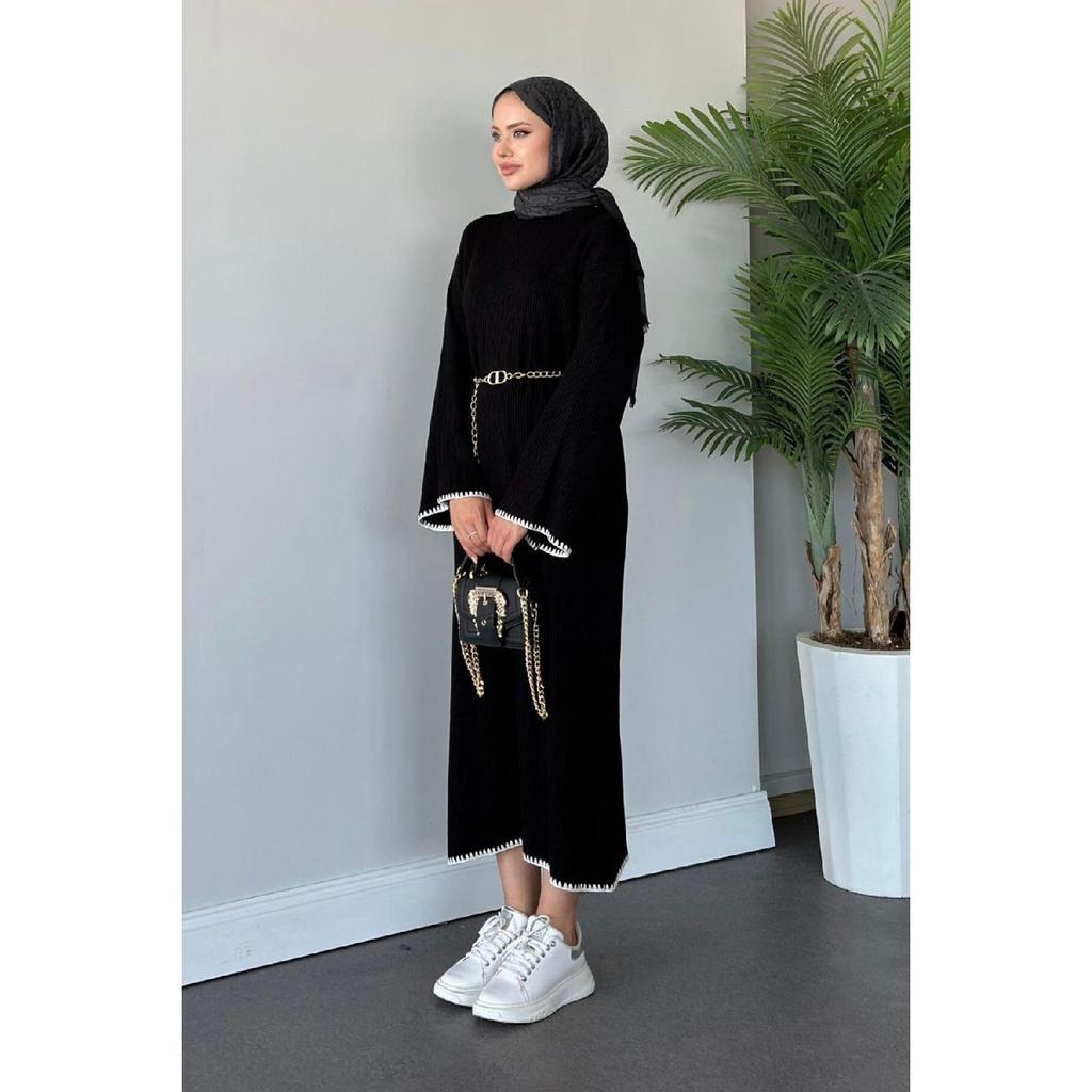 Zeynep Трикотажное Платье Черное