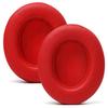 Replacement Ear Pads for Beats Studio 2 3 Wired and Wireless by WC Wicked Cushions Does Not Fit Beats Solo Softer PU Reinforced Stronger Adhesive Red