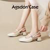 Augustine Sandals Women's Summer 2025 New High Heels French Bag Head with Soft Sole Beautiful Cool Single Shoes