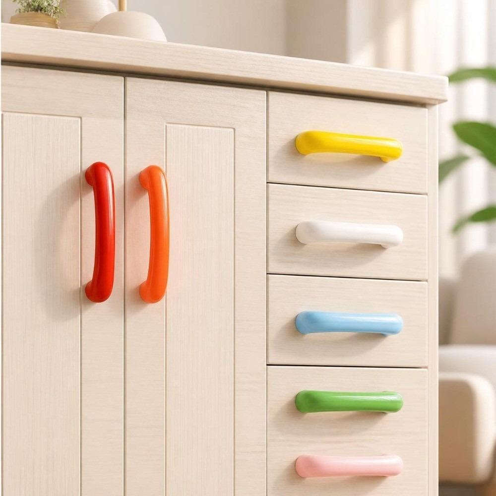 64mm Hole Spacing Drawer Knob Ceramic Furniture Handle Wardrobe Pull Handle Wardrobe Drawer Door