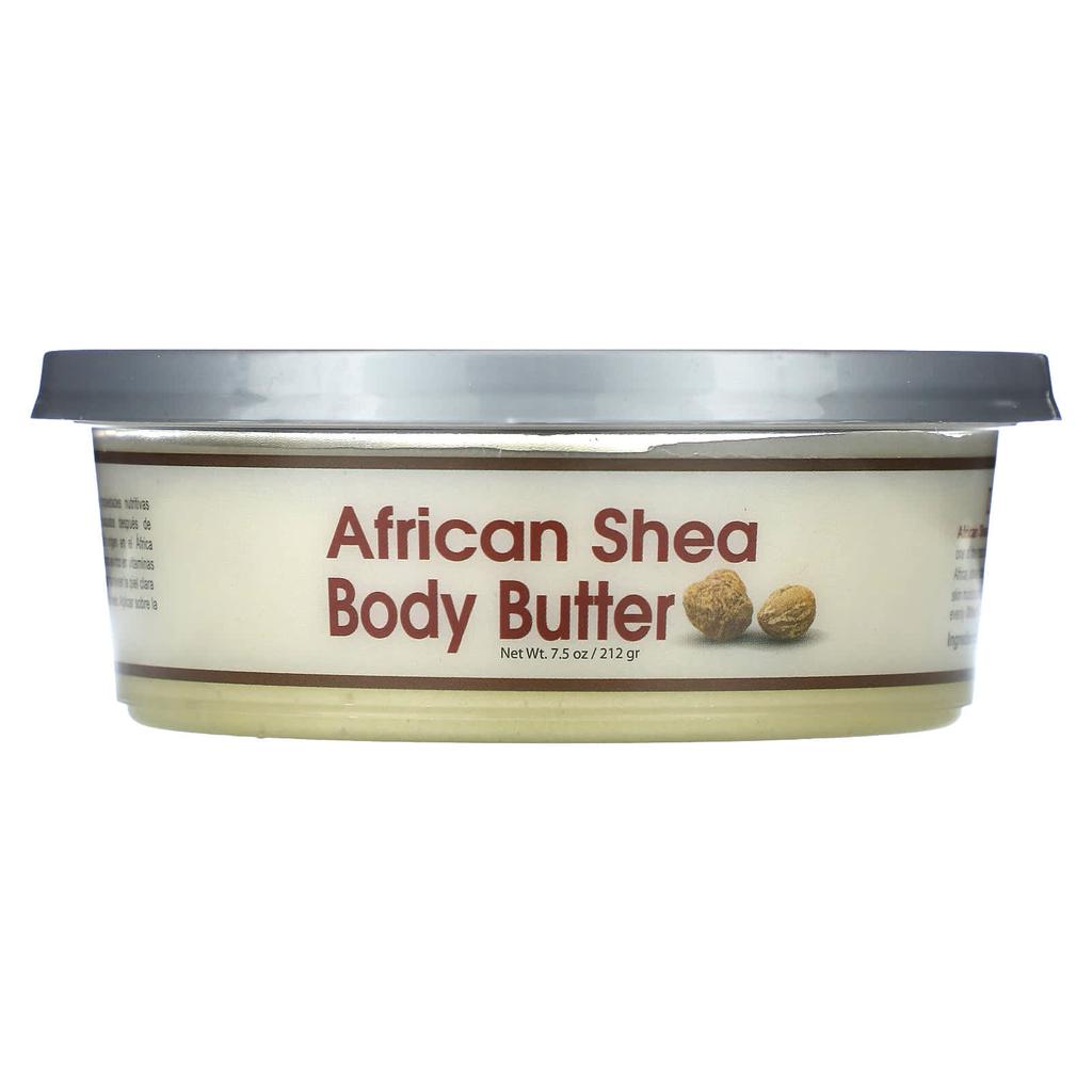 Okay Pure Naturals African Shea Butter, Skin and Hair, White Smooth, 7.5 Oz (212 G)