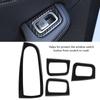 4Pcs Carbon Fiber Style Car Window Lift Switch Button Cover Trim for Mercedes Benz C Class W205