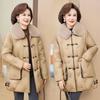 New Winter Down Jacket Medium and Long Fashion Duck Down Medium and Old New Mother Winter Warm Jacket Large Size Women