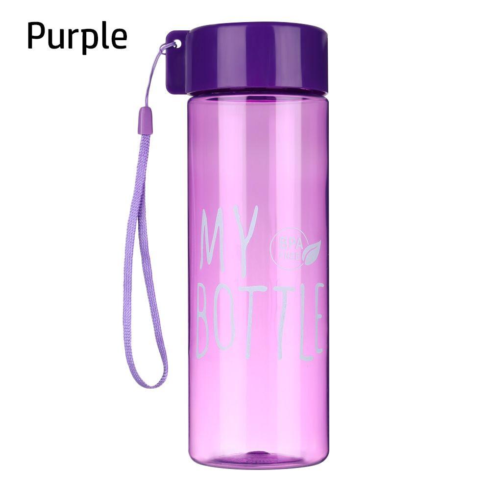 500ML Outdoor Portable Plastic Sports Water Bottle Transparent Coffee Juice Cup Drinking Cup