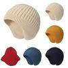 Thick Winter Earmuff Cap Windproof Warm Beanie Hat Trendy Knitted Earmuff Hat  Men Women