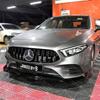 For Benz A CLASS W177 2019-2025 A180 A200 A35 AMG BBS Style High Quality ABS Car Front Lip Bumper Spoiler Body Kit Glossy Black