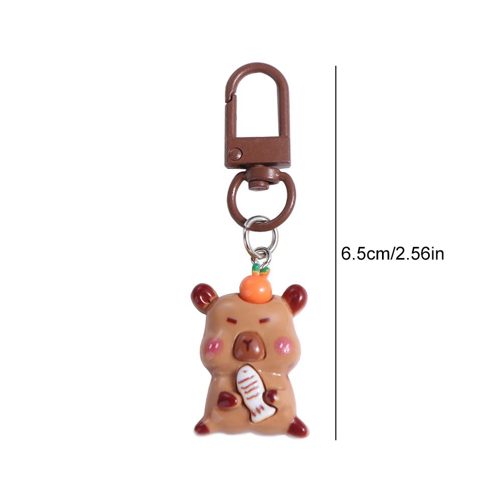 Animal Capibara Bag Hanging Creative Kapibara Pendant Fashion Capybara Keychain  Car Key Pendant