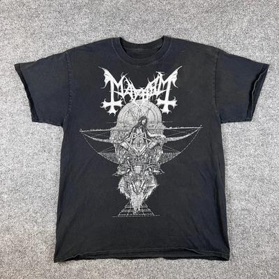 Футболка Mayhem Мужская L Черная Музыкальная Группа Black Metal Marduk Darkthrone Bathory