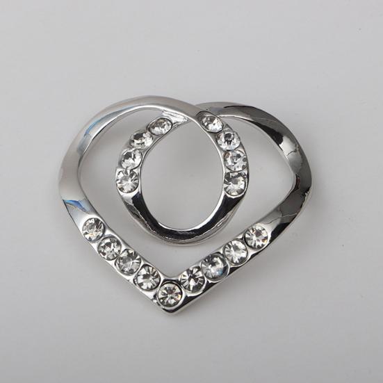 Угловая пряжка для одежды, декоративный аксессуар в форме сердца, милый долговечный зажим для кардигана