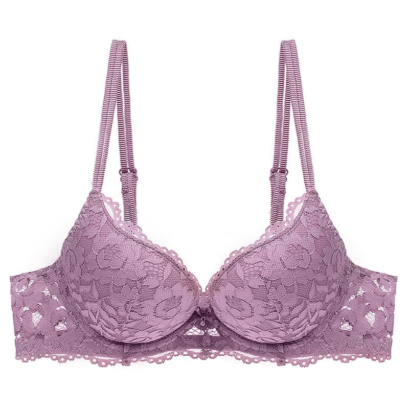 Cross-Border Lace Push-Up Bra & Plus Size Lingerie Set