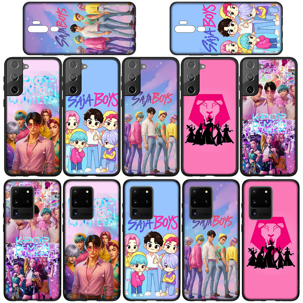 Для Samsung Galaxy S25 S24 S23 iPhone 17 16 15 Xiaomi Redmi Note 14 13 12 11 Plus Pro Max A57 Чехол KPop Saja Demon Boys Hunters OPPO Huawei Обложка