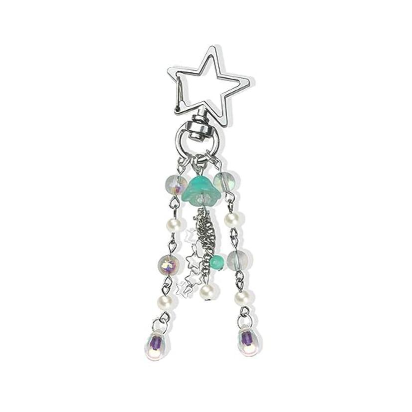 Jellyfish Car Keyring Charm - Y2K Keychain Accessory