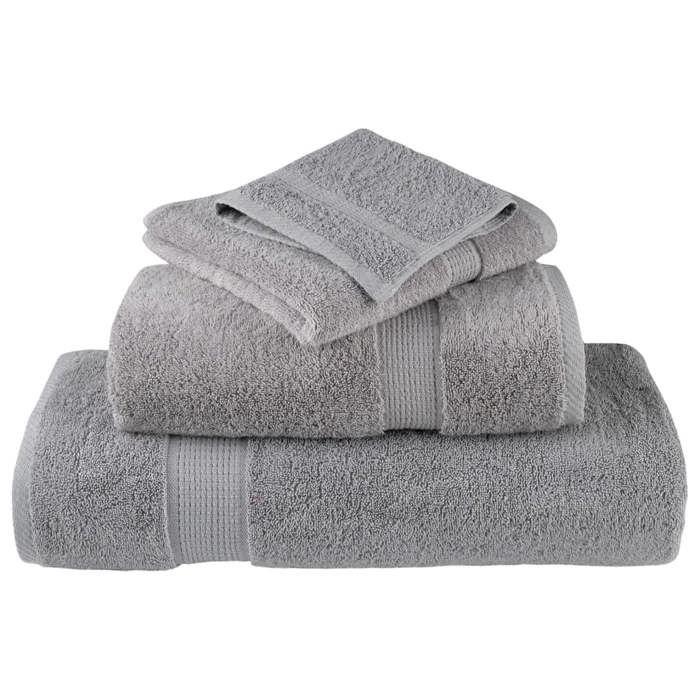 VidaXL Serviettes de Qualité Supérieure 2 pcs, Serviettes de Douche, Draps de Bain, Serviettes d'Invité de Salle de Bain, 137317