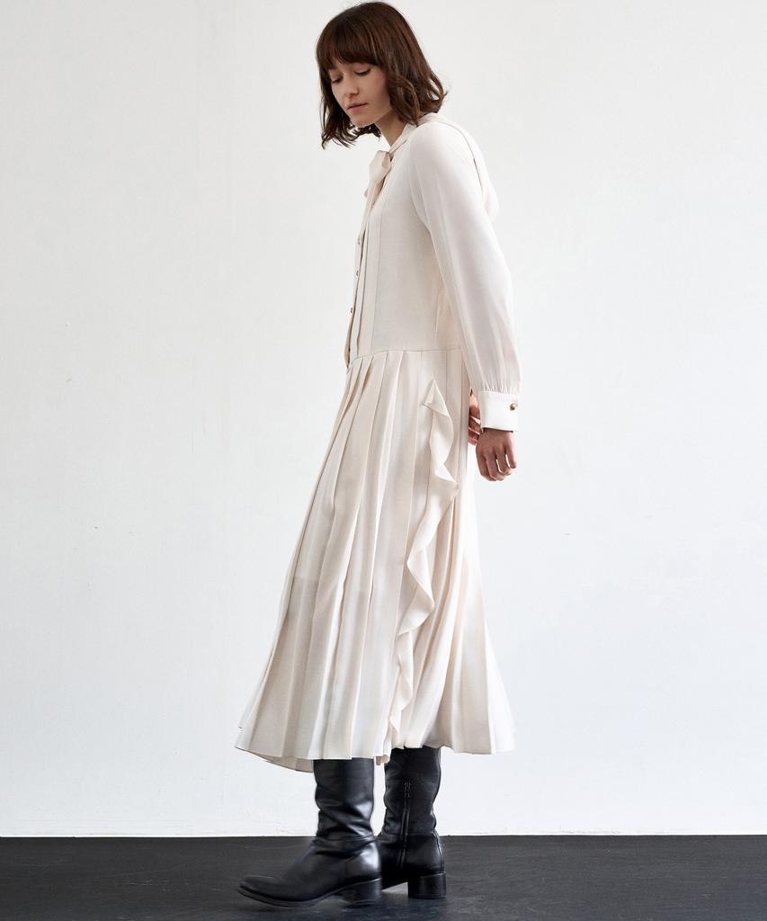 MITTE Hood Pleats Dress_Cm