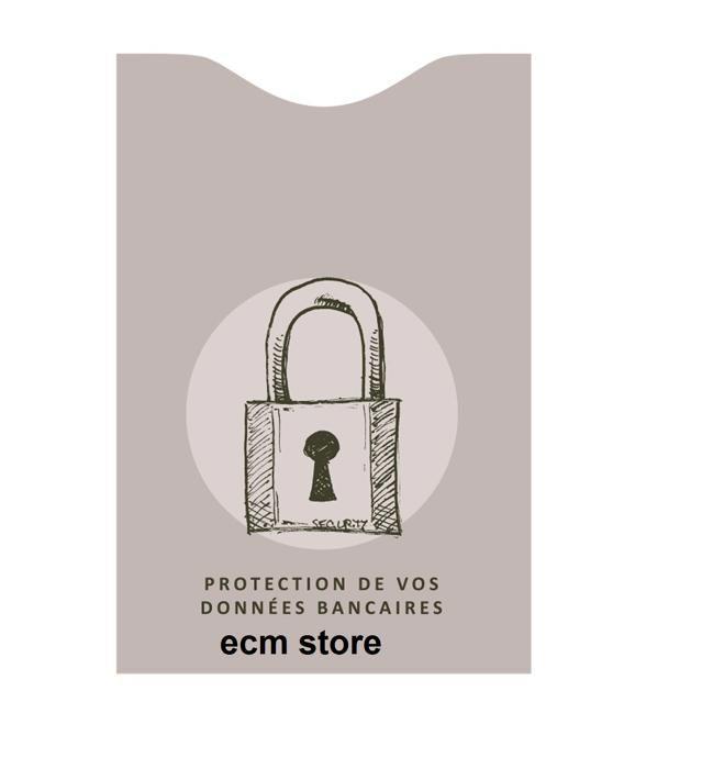 BeMIX Protège carte bancaire anti fraude TAUPE anti-piratage 1 pc