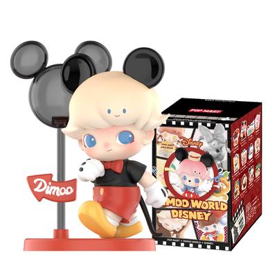 POP MART DIMOO WORLD x DISNEY Серия Pop Mart Гашапон Фигурка-сюрприз Пластиковая модель Премиальная игрушка ПВХ Мягкий винил Оригинальный персонаж Подарок на день рождения [1