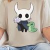 Cute Grub Graphic Tee, Hollow Knight T-Shirt, Cozy Gamer Clothing, Rescue The Grubs Merch, Nerd Gift Idea, Hallownest Mascot Apparel