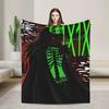 Forsaken xm Comfortable Quality Throw Blanket for Bed Sofa Car Chair  Warm Winter Travel Blanket Funny Bedspread