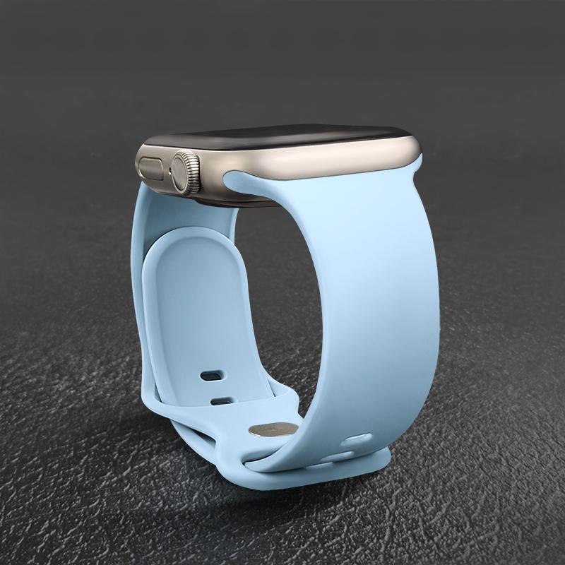 Спортивный силиконовый ремешок для Apple Watch Bands 44мм 46мм 42мм 45мм 41мм 49 40мм Ремешок Браслет iWatch series 10 11 9 8 7 ultra 3 SE