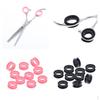 20x Силиконовые парикмахерские ножницы, кольца для пальцев и больших пальцев