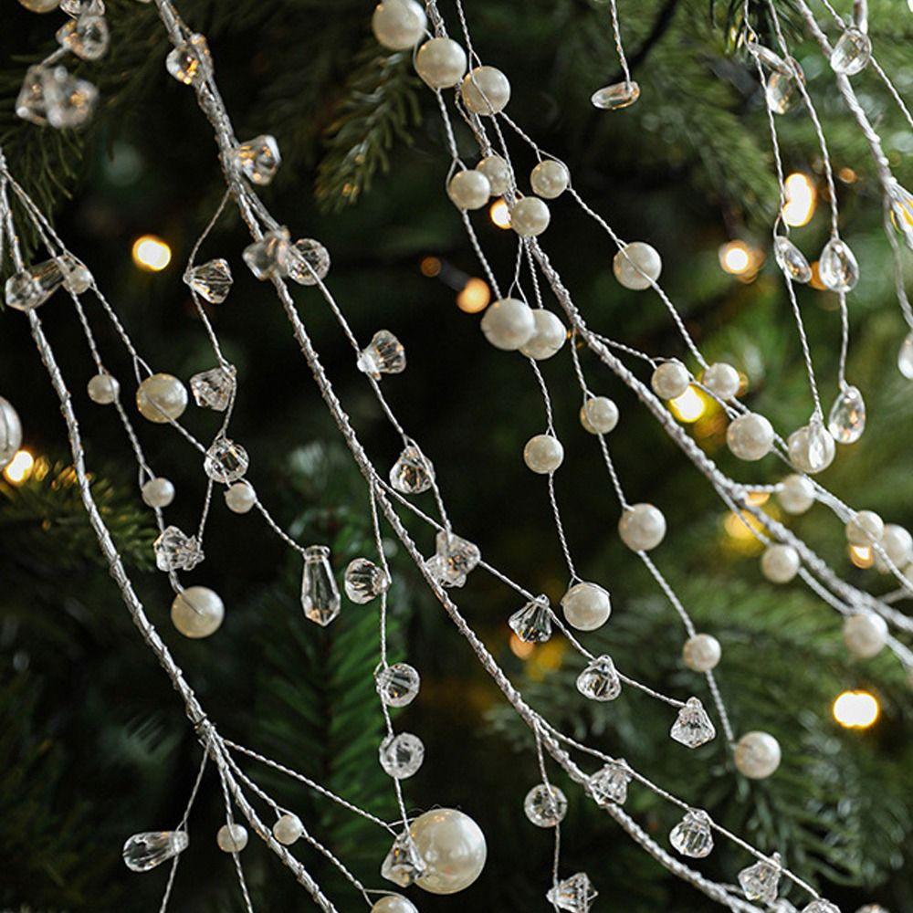 Прозрачные Жемчужины Сосульки Украшения Искусственное Веселое Рождество Украшение Сувениры для Вечеринки