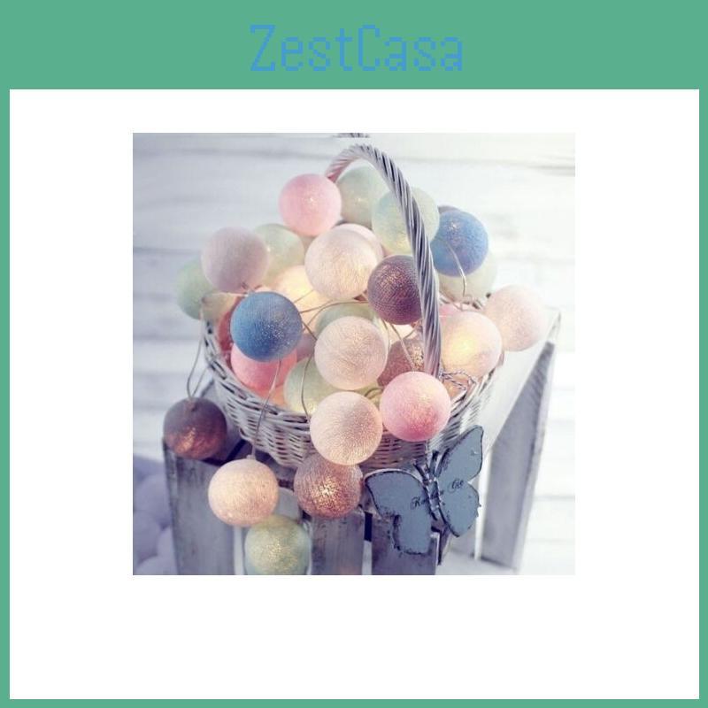 Enchanting 20 Led Colorful Cotton Ball String Lights For Parties And Celebrations