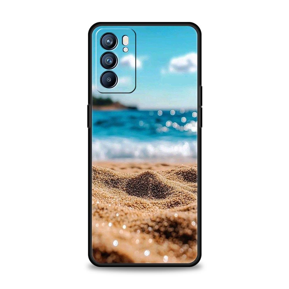 Морской пейзаж Волна Пляж Чехол Для Oppo Reno14 Reno13 Reno12 11 F 10 Find X5 X9 Pro A54 5G A53 A9 A16 A78 4G A80 A98 Чехол