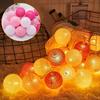 LEDs String Lights Cotton Thread Balls Home Decoration Lamp for Party Wedding Color Light String Christmas Decorations