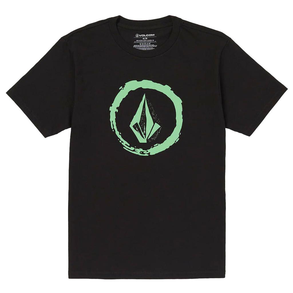 Volcom Homme Cercle Pierre Manches Courtes Noir T Shirt Vêtements Habillement Unisex T-Shirt