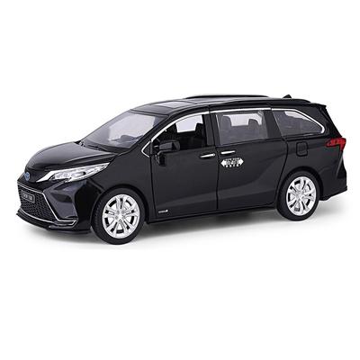 1/24 Toyota Sienna Granvia MPV Van литые игрушечные машинки из металла игрушечная модель автомобиля коллекция звуков и света детские игрушки