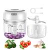 Electric Kitchen Food Chopper Mini Garlic Masher Crusher USB Portable Meat Grinder Vegetable Chopper for Kitchen Gadgets