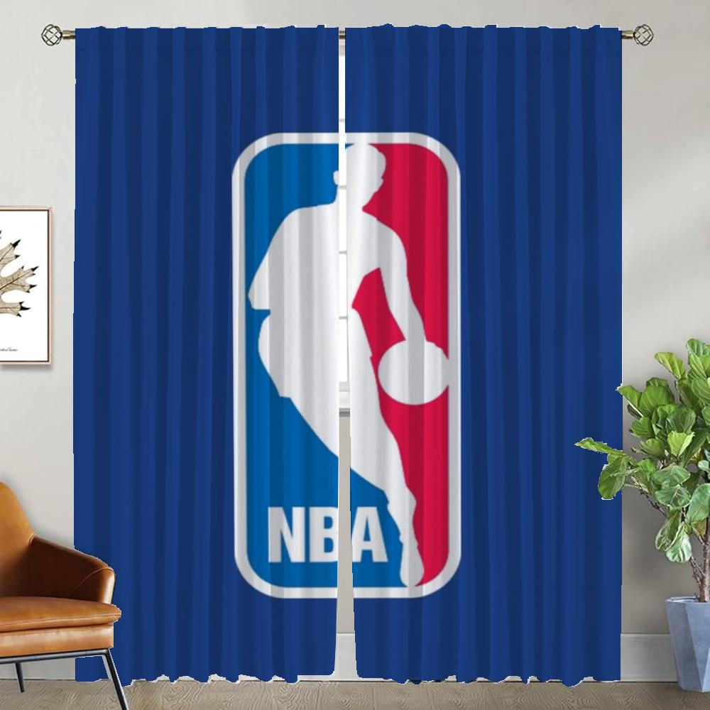 Шторы от комаров для гостиной N-NBA Blackout Curtain Partition Home Interior Curtains 2 Pieces Shades Kitchen Elegant