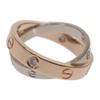 Cartier B4094347 #7(Размер Японии) кольцо K18 розовое золото/K18 белое золото Женское