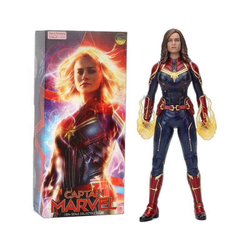 Фигурка Железного Человека MK45 от Marvel в масштабе 1/6 с цветной коробкой - Издание Флэша, Капитана Марвел, Тора.