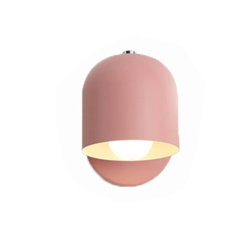 Modern Minimalist Nordic Macaron Restaurant Wall Lamp Study Bedroom Bedside Light Indoor Lighting Hotel Lamp Porch Wall Lights
