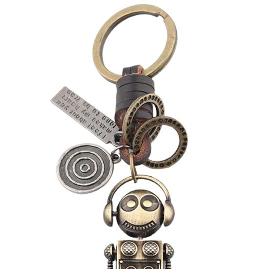 Подвеска-брелок, изысканная работа, робот-астронавт, винтажный стиль, персонализированный ретро-декор, брелок-подвеска, декор для ключей