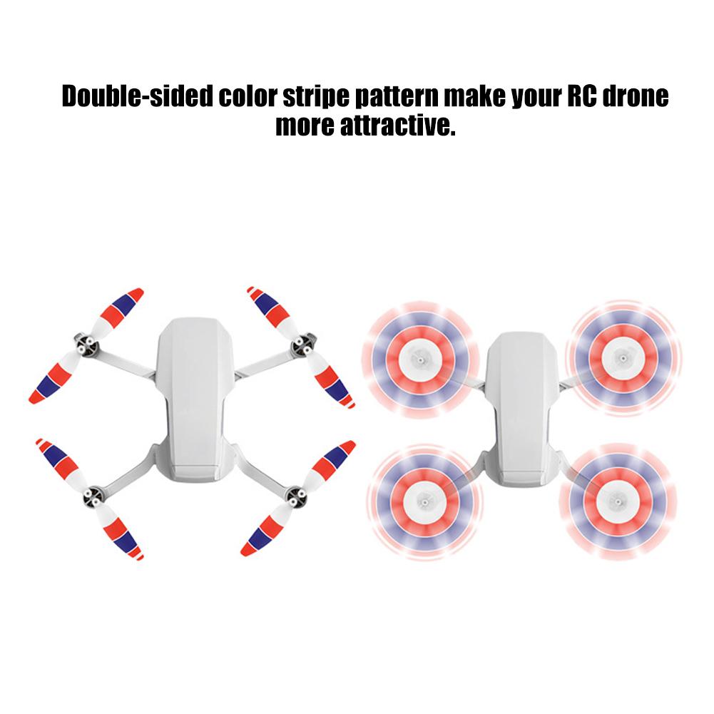 2Pair RC Drone 4726F Propeller Noise Reduction Replacement Fit for DJI Mavic Mini(Double Sided 3 Colors )