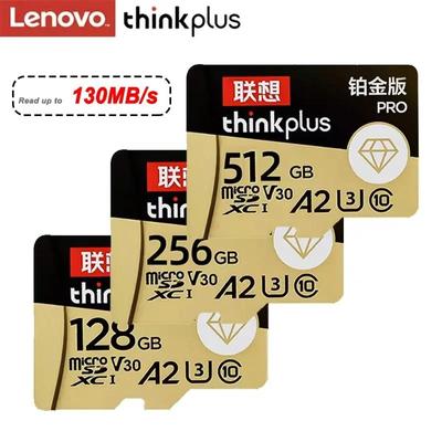Lenovo Карта памяти Micro SD 128 ГБ 64 ГБ до 130 МБ SD Карта памяти U3 4K V30 A2 TF Карта 256 ГБ Flash Карта MicroSD Электронный продукт ПК