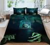 Bedding Set 3D Skull Print Home Bed Cover Homes Bedclothes Pillowcase Breathable Warm Comforter Duvet Covers