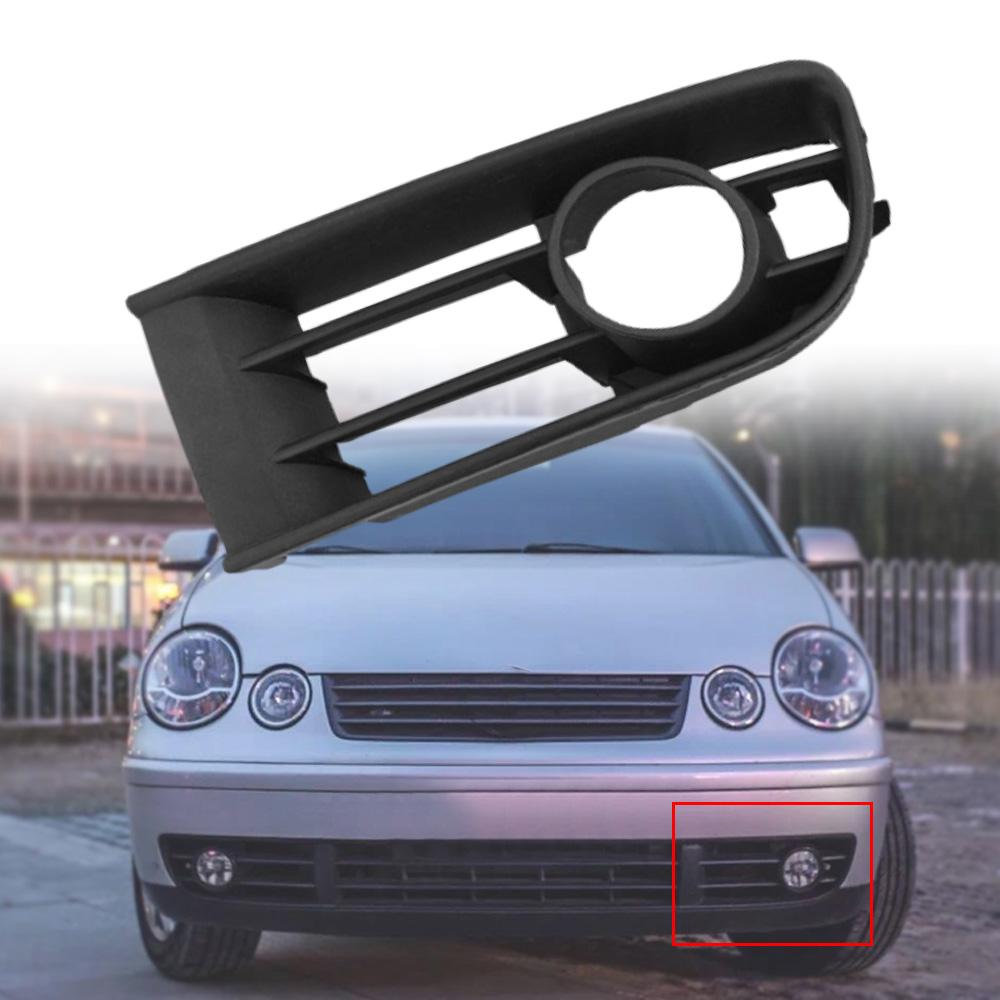 Left Right Car Front Bumper Fog Light Lamp Grille Cover for VW Polo Typ 9N 2002 2003 2004 2005 6Q0853666