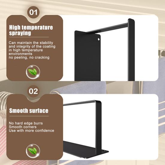 Магнитная вешалка для одежды, вешалка для белья, органайзер для вешалок, прочный держатель для вешалок из углеродистой стали, экономящий место в прачечной