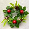Christmas Window Berry Pine Small Wreath Hanging Decorations XMAS Home Garland