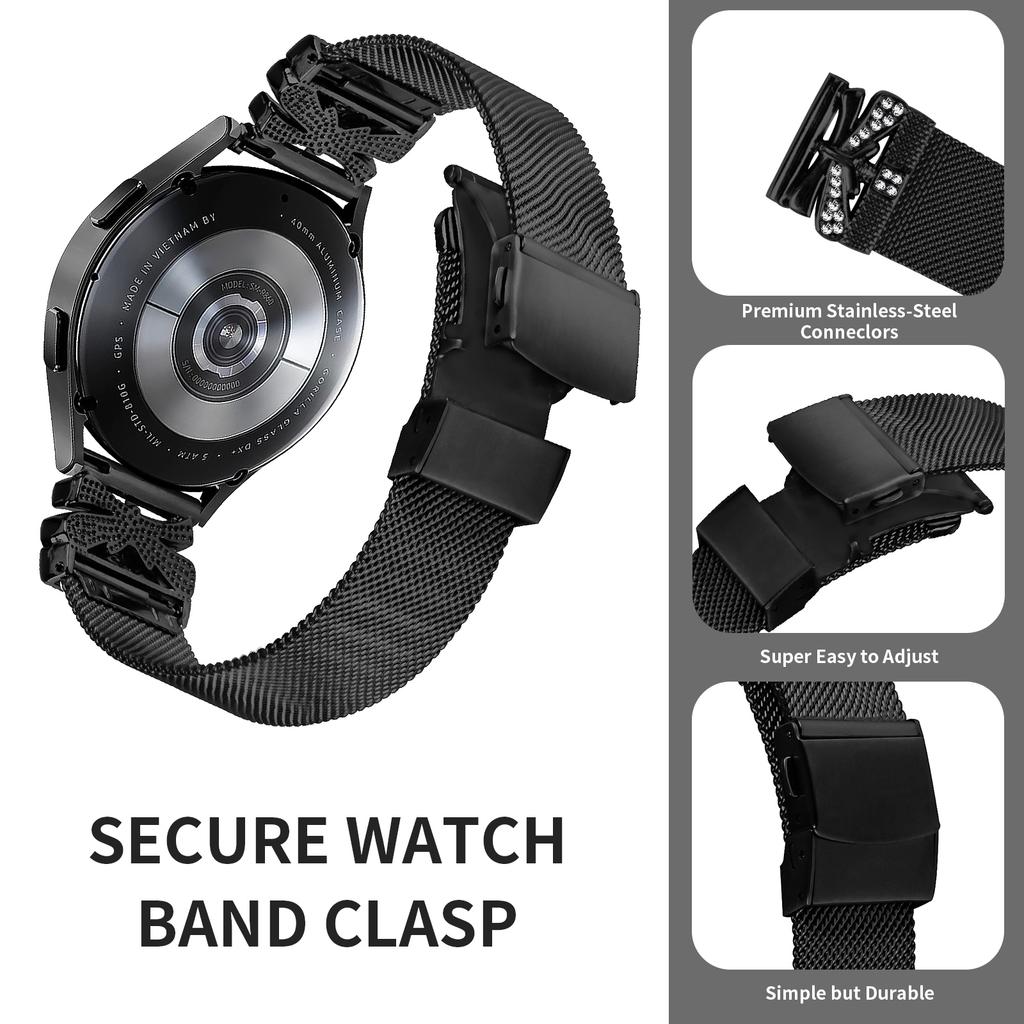 Для Huawei Watch 2/GT 2 42мм/GT 3 42мм Ремешок для часов Винтажный браслет из нержавеющей стали 20мм