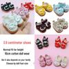 Cotton Doll Princess Shoes for BJD 22cm Dolls - 8 Points Leather, 3.6cm Size