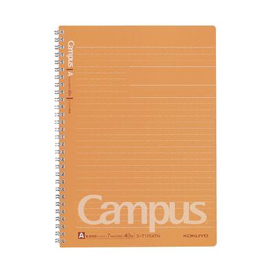 KOKUYO Тетрадь на кольцах Campus Twin Ring Notebook, формат B5, разлинованная, 40 листов - идеально подходит для студентов, S-T115ATN