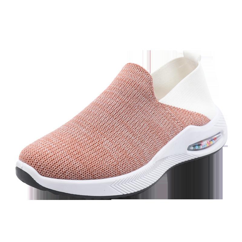 Весна и лето 2024 года, новые модные женские туфли на воздушной подушке с мягкой подошвой, низкие носки, туфли с одной педалью, ленивые туфли корейской версии