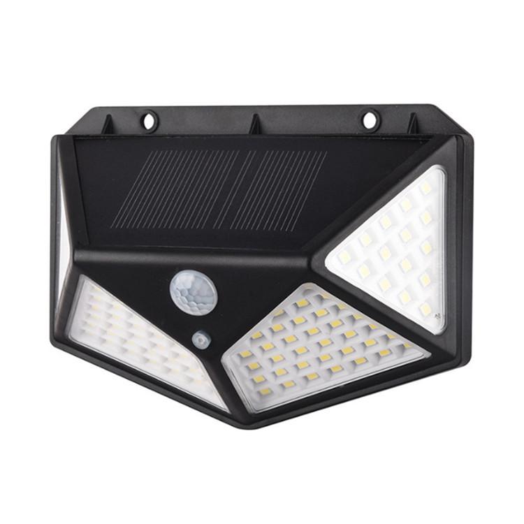 Solar 100 LED Motion-Sensor Outdoor Wall Light