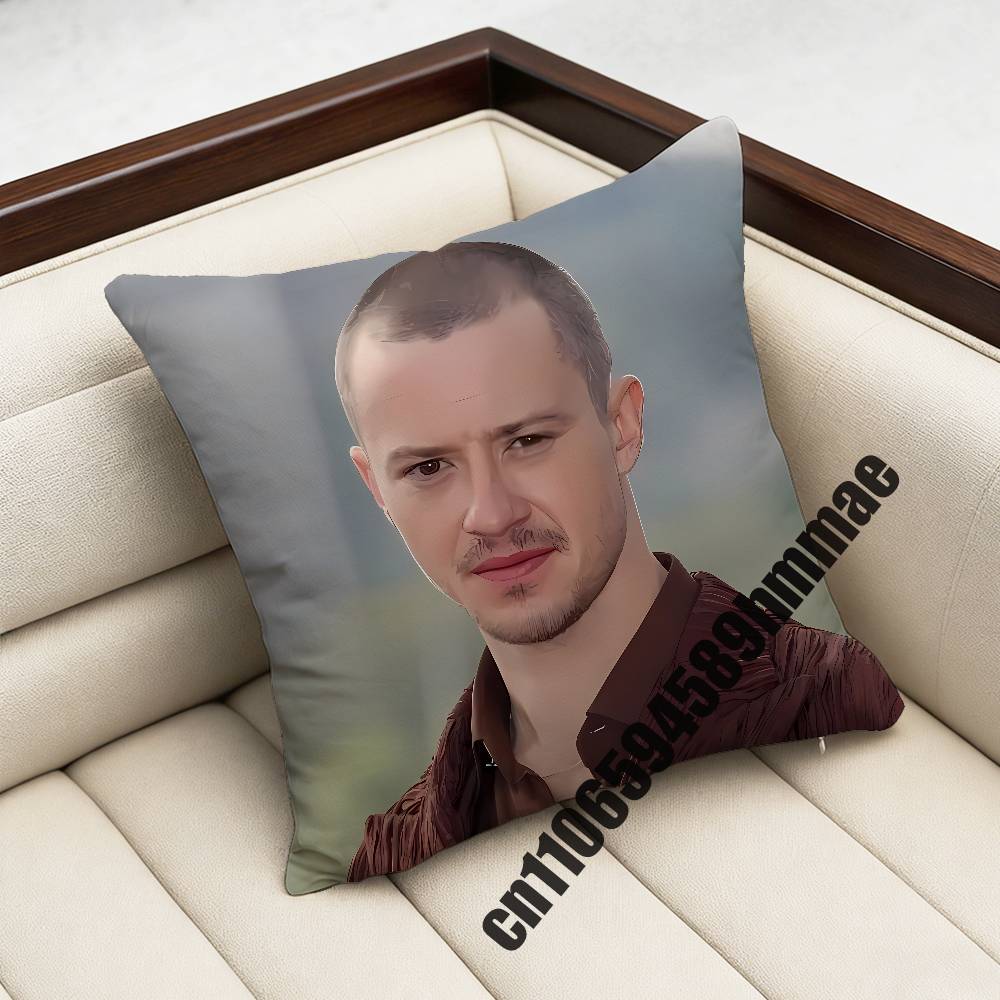 For 45X45Cm 40X40Cm British Actor J-Joseph Quinn Cat Throw Pillow Case Sham Square Car Pillowcase Pad Cushion Cover